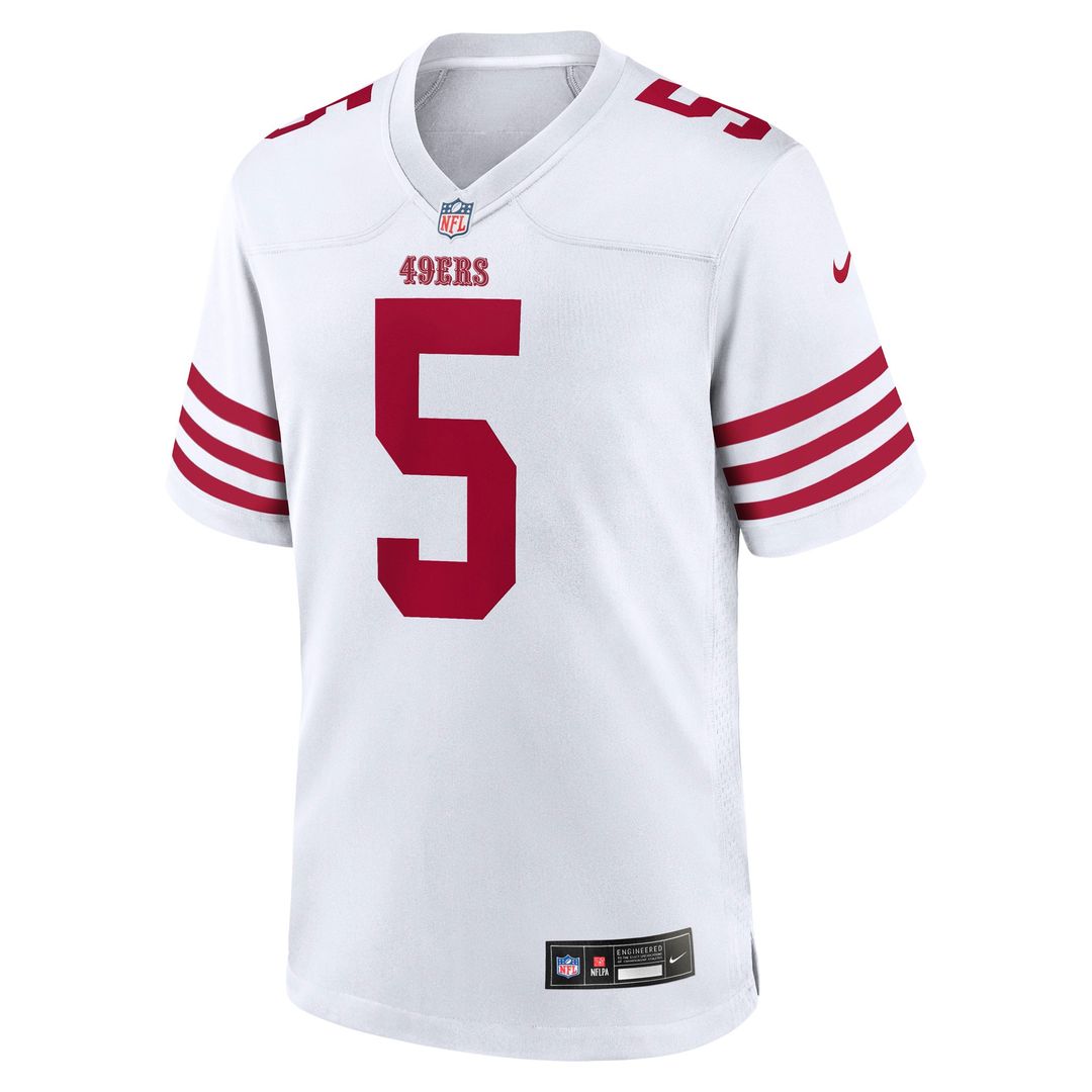 Mike Evans San Francisco 49ers Nike Game Jersey - Men's White Official NFL Team Apparel Football Fan Gear