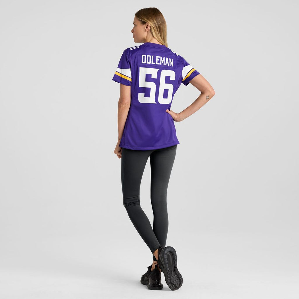 Chris Doleman Minnesota Vikings Nike Women's Game Retired Player Jersey - Purple Official NFL Team Apparel Football Fan Gear