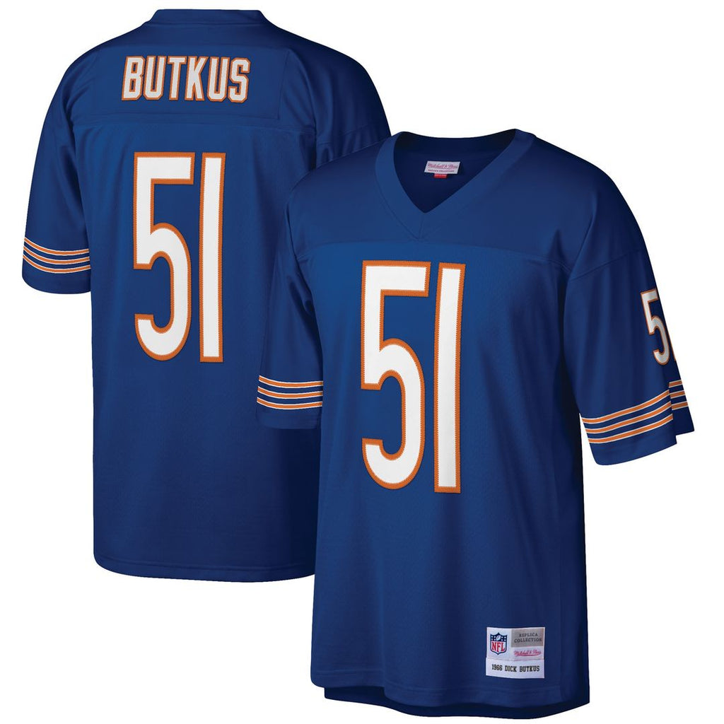 Dick Butkus Chicago Bears Mitchell & Ness Retired Player Legacy Replica Jersey - Navy Official NFL Team Apparel Football Fan Gear