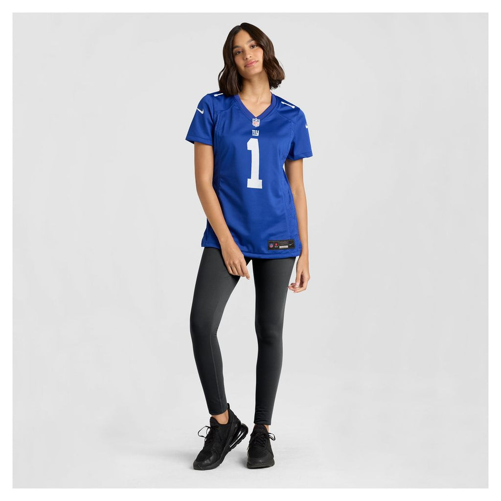 Malik Nabers New York Giants Nike Women's Game Jersey - Royal Official NFL Team Apparel Football Fan Gear