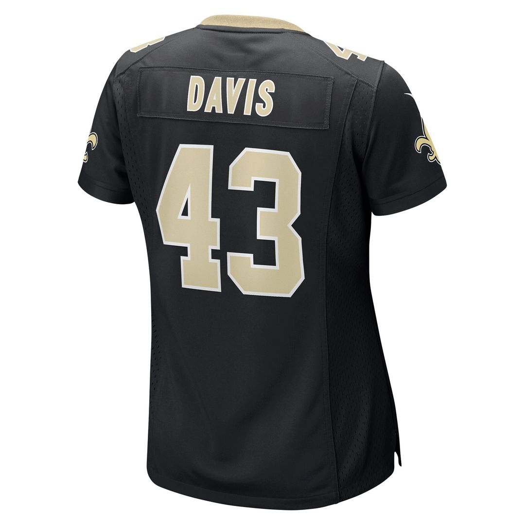 Michael Davis New Orleans Saints Nike Women's Team Game Jersey - Black Official NFL Team Apparel Football Fan Gear