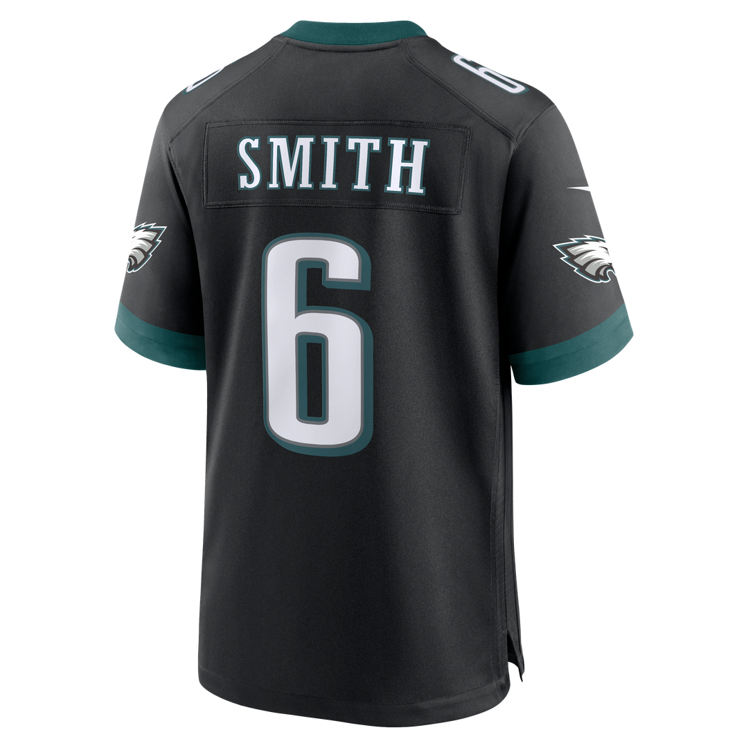 DeVonta Smith Philadelphia Eagles Nike Alternate Game Jersey - Black Official NFL Team Apparel Football Fan Gear