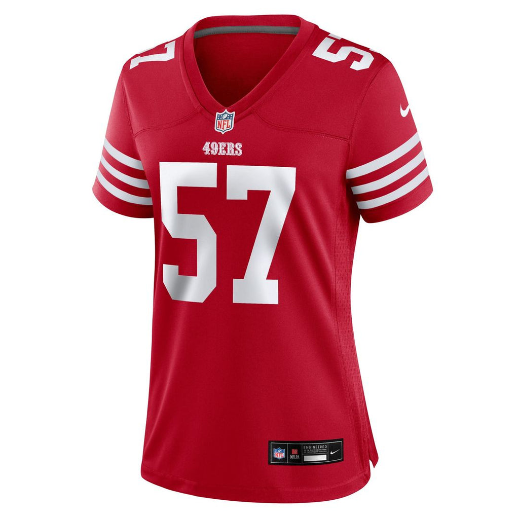 Luke Gifford San Francisco 49ers Nike Women's Team Game Jersey - Scarlet Official NFL Team Apparel Football Fan Gear