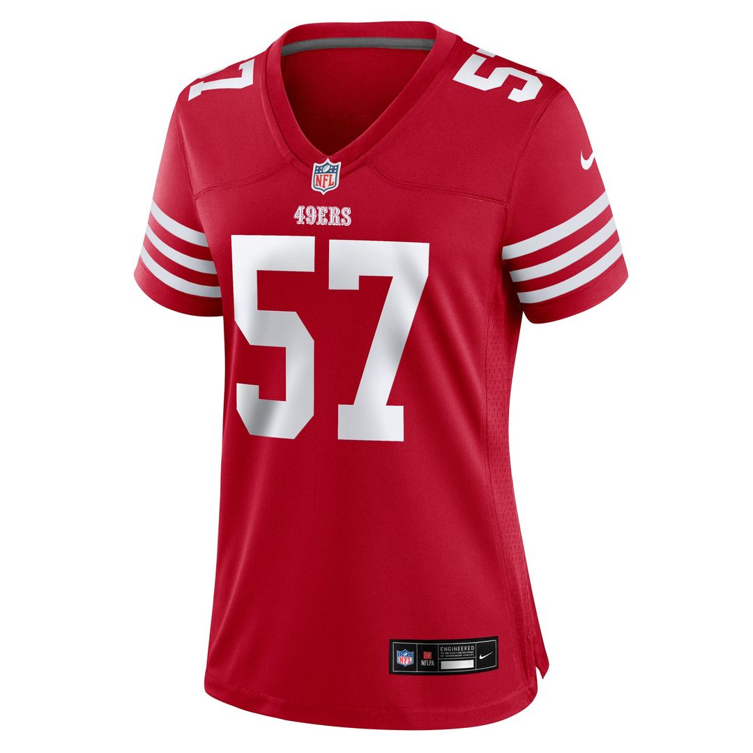 Luke Gifford San Francisco 49ers Nike Women's Team Game Jersey - Scarlet Official NFL Team Apparel Football Fan Gear