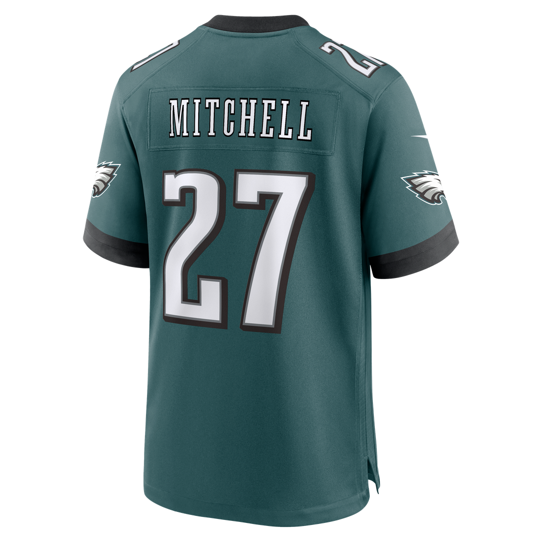 Quinyon Mitchell Philadelphia Eagles Nike Team Game Jersey - Midnight Green Official NFL Team Apparel Football Fan Gear