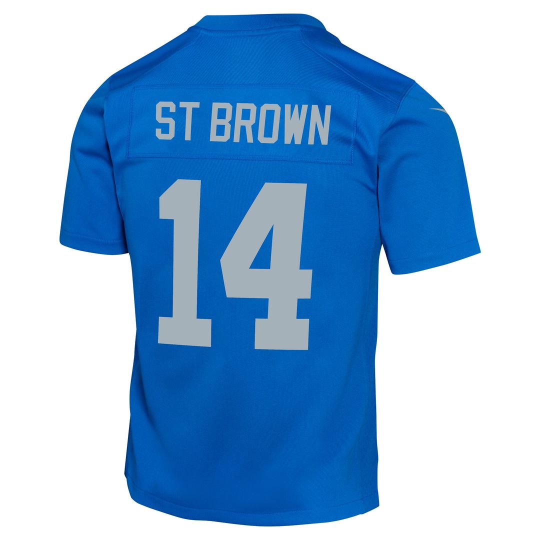 Amon-Ra St. Brown Detroit Lions Nike Youth Game Jersey - Black Official NFL Team Apparel Football Fan Gear