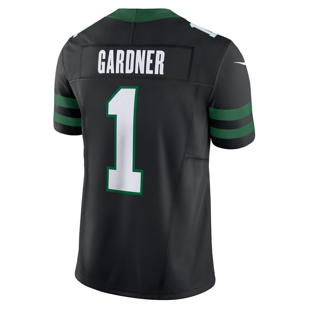 Ahmad Sauce Gardner New York Jets Nike Alternate Vapor F.U.S.E. Limited Jersey - Legacy Black Official NFL Team Apparel Football Fan Gear
