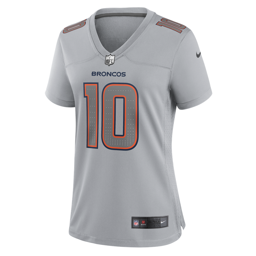 Bo Nix Denver Broncos Nike Women's Fashion Atmosphere Fashion Game Jersey - Gray Official NFL Team Apparel Football Fan Gear