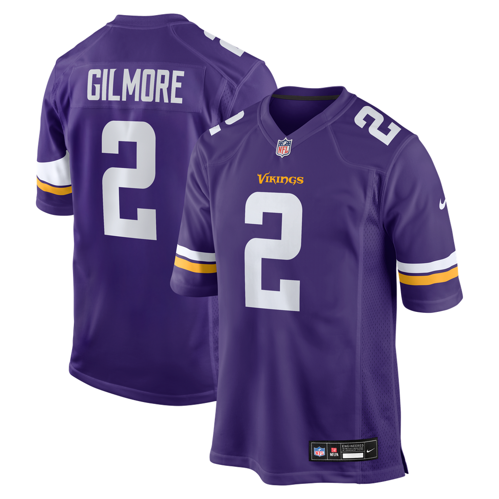 Stephon Gilmore Minnesota Vikings Nike Game Jersey - Purple Official NFL Team Apparel Football Fan Gear