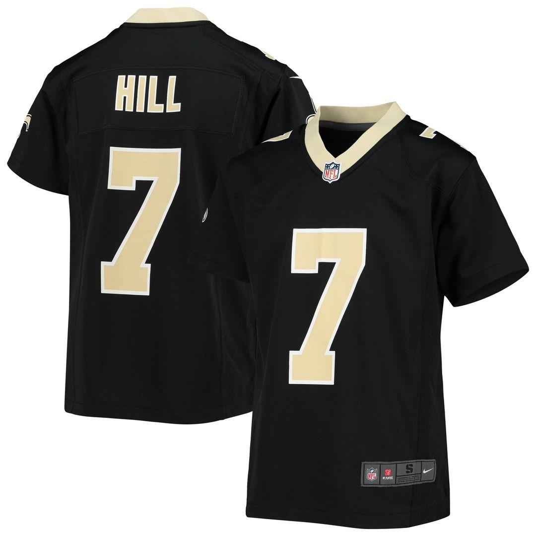 Taysom Hill New Orleans Saints Nike Youth Game Jersey - Black Official NFL Team Apparel Football Fan Gear