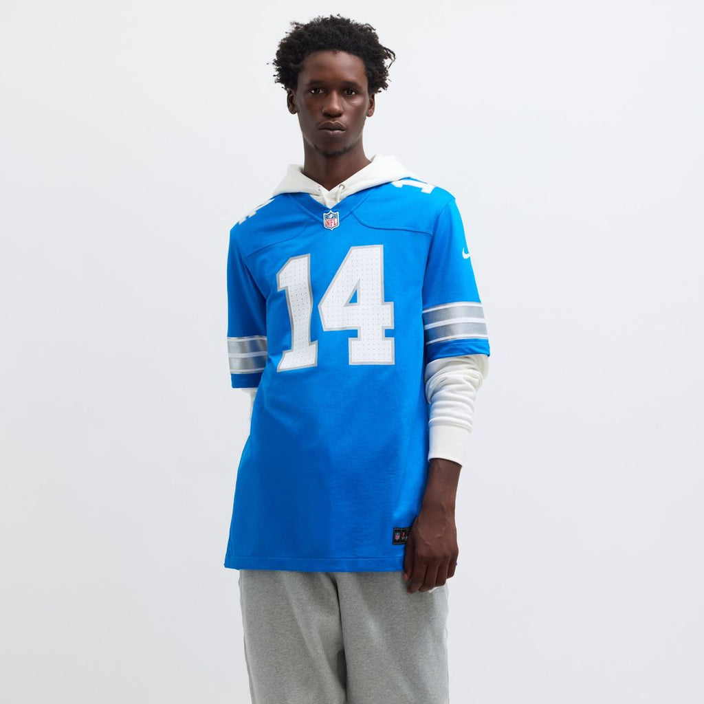 Amon-Ra St. Brown Detroit Lions Nike Game Jersey - Blue Official NFL Team Apparel Football Fan Gear