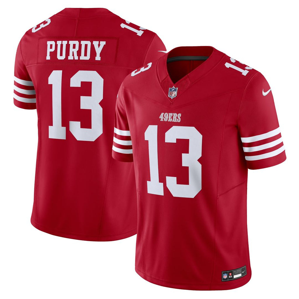 Brock Purdy San Francisco 49ers Nike Vapor F.U.S.E. Limited Jersey - Scarlet Official NFL Team Apparel Football Fan Gear