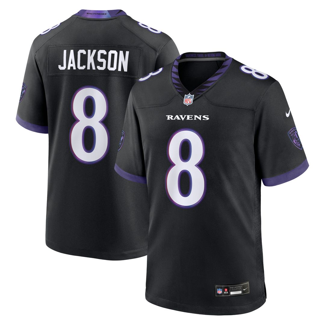 Lamar Jackson Baltimore Ravens Nike Game Jersey - White Official NFL Team Apparel Football Fan Gear