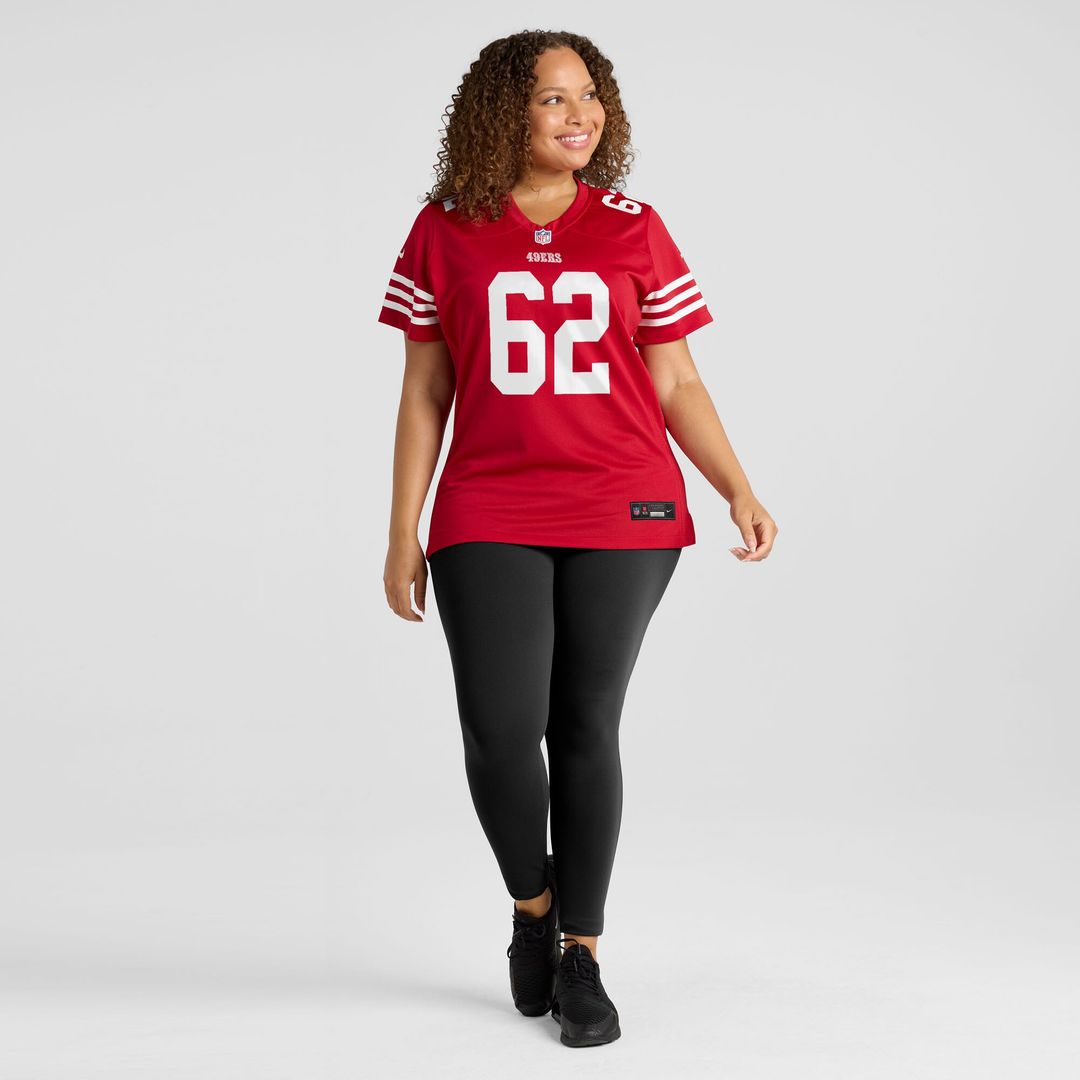 Austen Pleasants San Francisco 49ers Nike Women's Team Game Jersey - Scarlet Official NFL Team Apparel Football Fan Gear