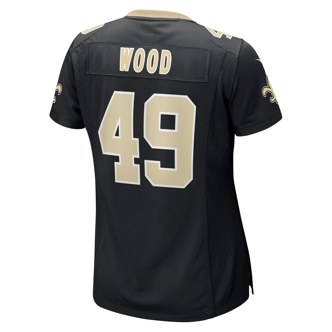 Zach Wood New Orleans Saints Nike Women's Game Jersey - Black Official NFL Team Apparel Football Fan Gear