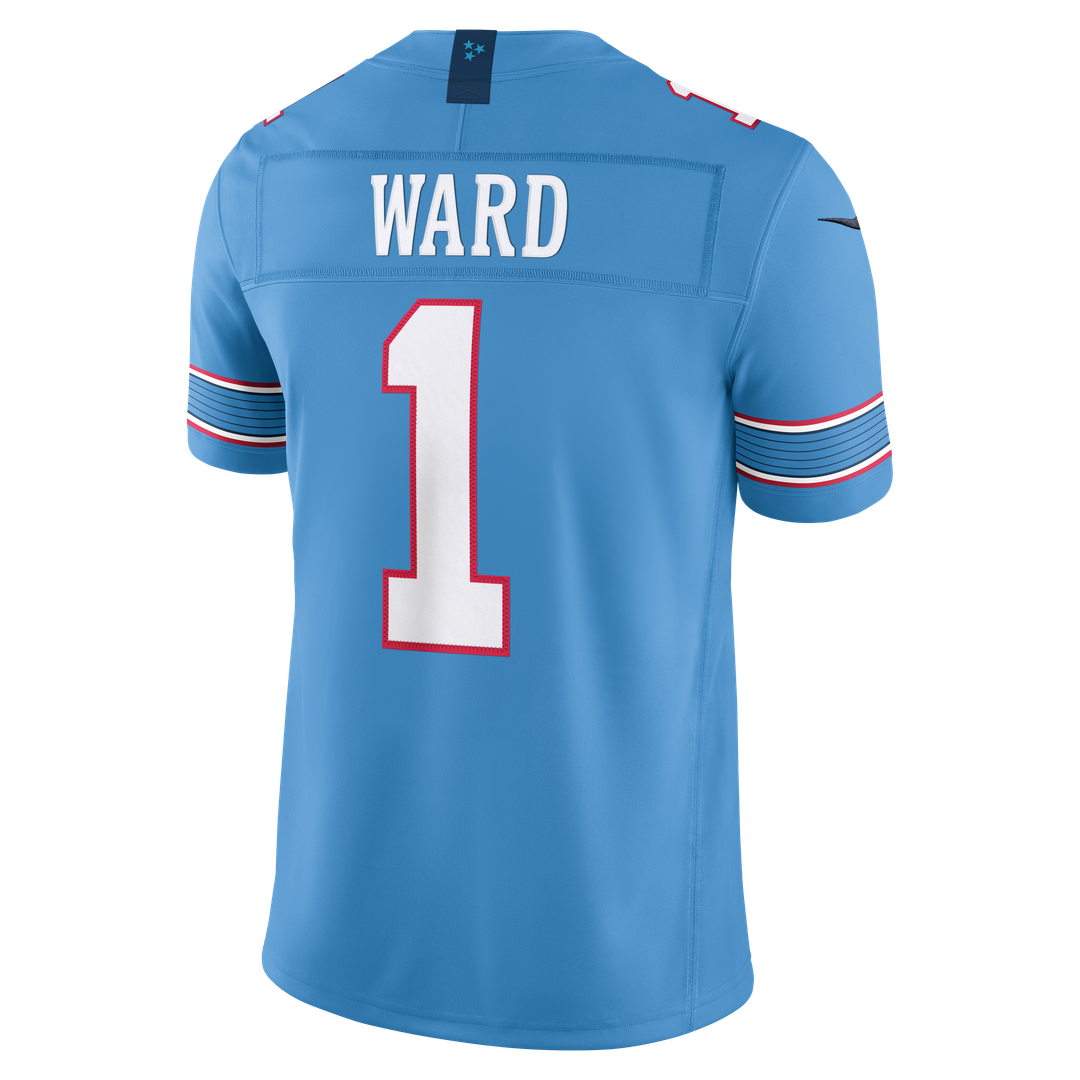 Cameron Ward Tennessee Titans Nike Vapor F.U.S.E. Stitched Limited Jersey - Light Blue Official NFL Team Apparel Football Fan Gear
