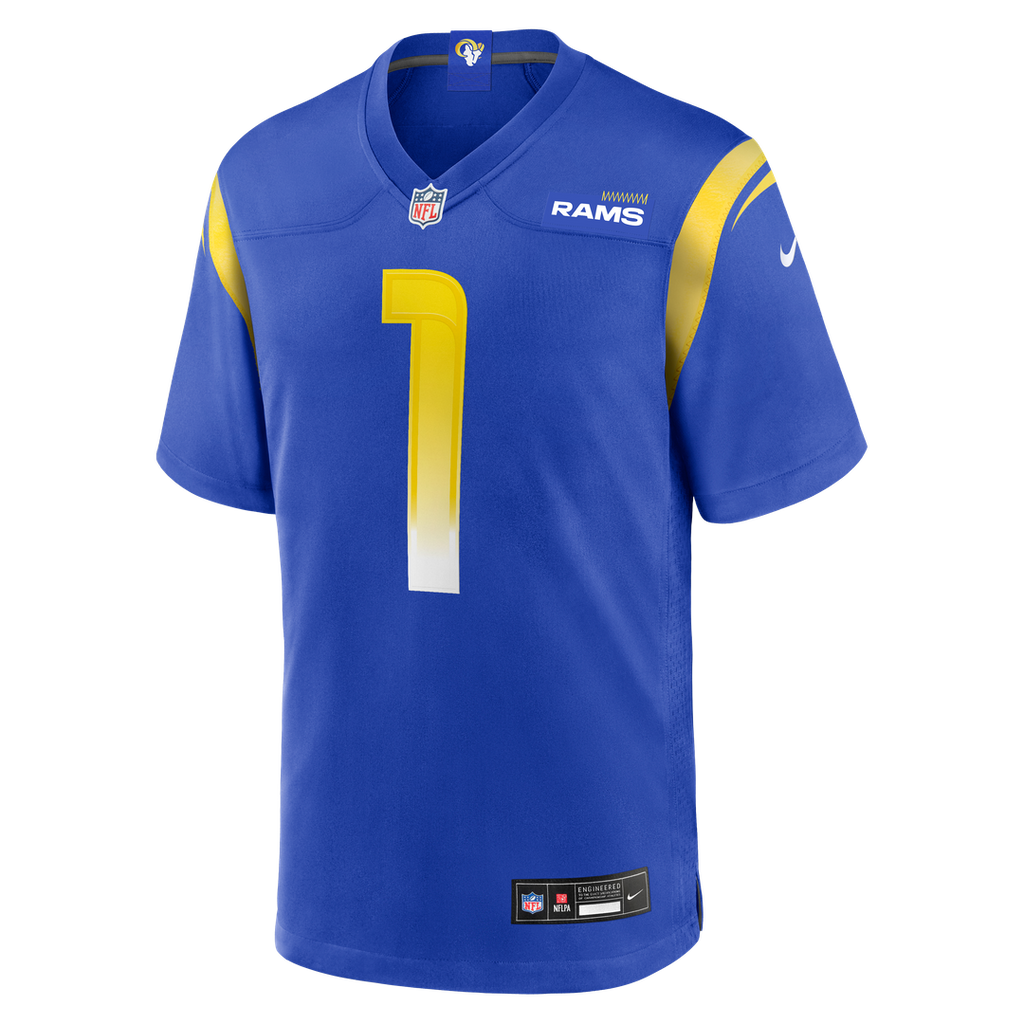 Emmanuel Forbes Jr. Los Angeles Rams Nike Team Game Jersey - Royal Official NFL Team Apparel Football Fan Gear