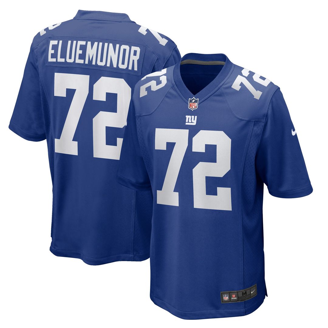 Jermaine Eluemunor New York Giants Nike Team Game Jersey - Royal Official NFL Team Apparel Football Fan Gear