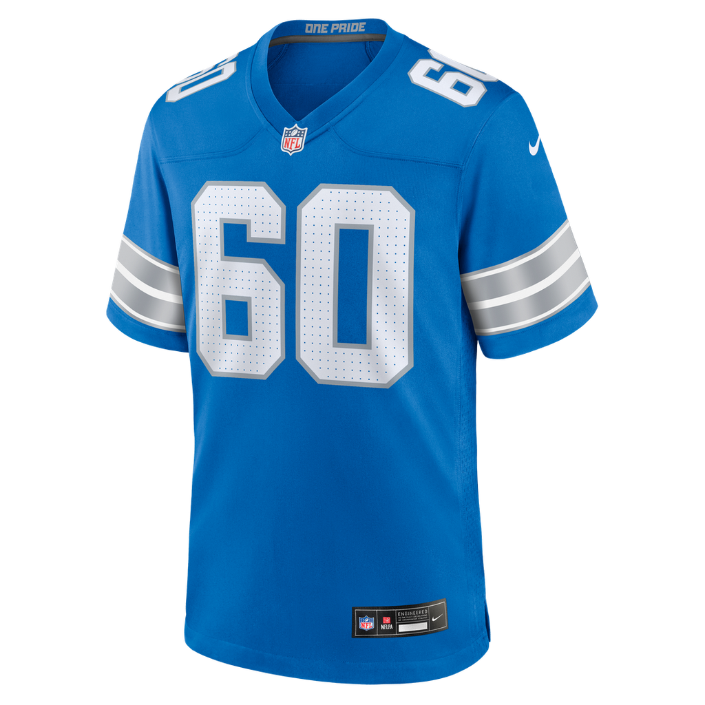 Graham Glasgow Detroit Lions Nike Team Game Jersey - Blue Official NFL Team Apparel Football Fan Gear