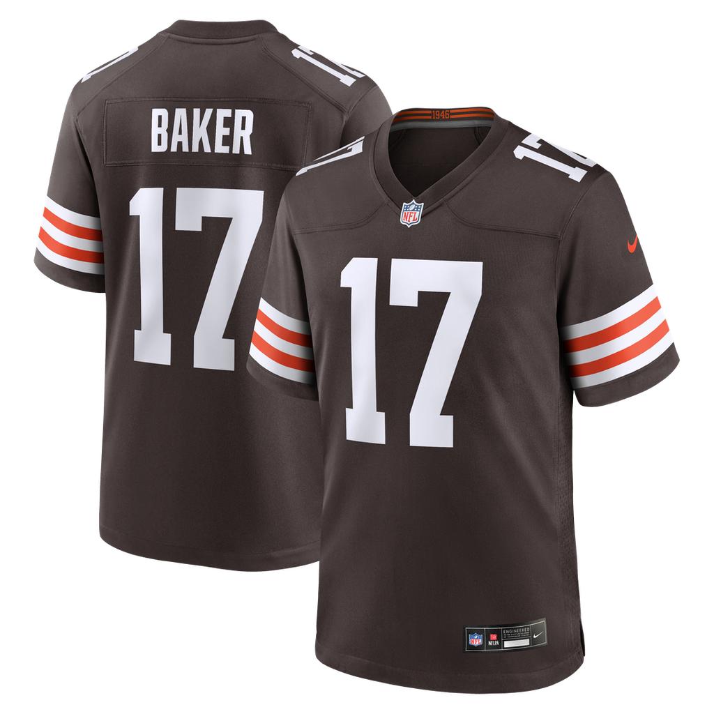Jerome Baker Cleveland Browns Nike Team Game Jersey - Brown Official NFL Team Apparel Football Fan Gear