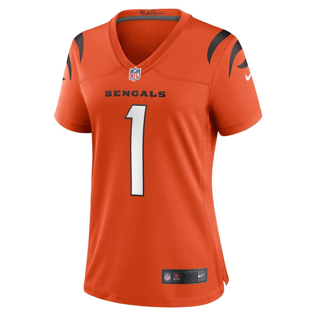 Ja'Marr Chase Cincinnati Bengals Nike Women's Alternate Game Jersey - Orange Official NFL Team Apparel Football Fan Gear