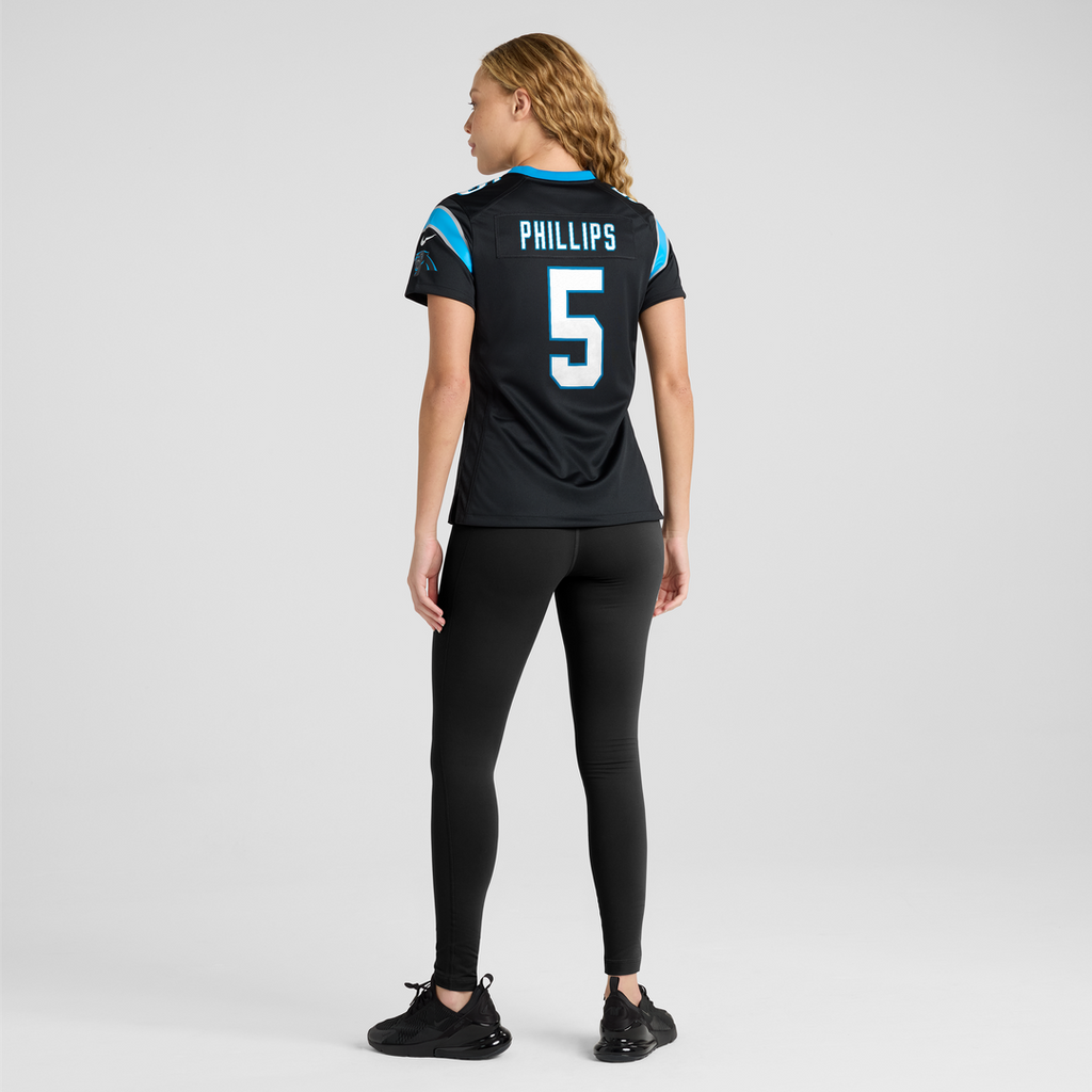 Jaelan Phillips Carolina Panthers Nike Women's Team Game Jersey - Black Official NFL Team Apparel Football Fan Gear