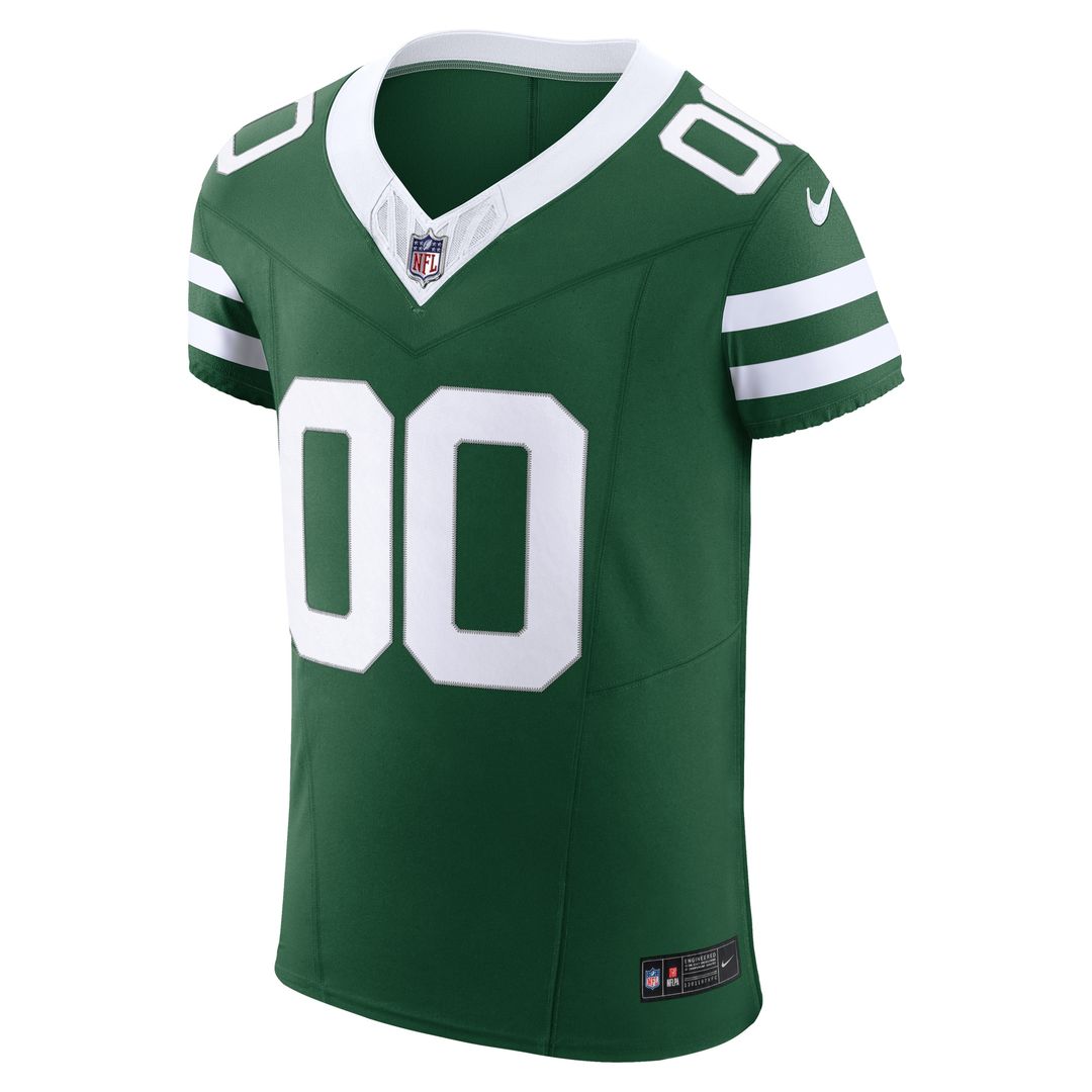 New York Jets Nike Vapor F.U.S.E. Elite Custom Jersey - Legacy Green Official NFL Team Apparel Football Fan Gear