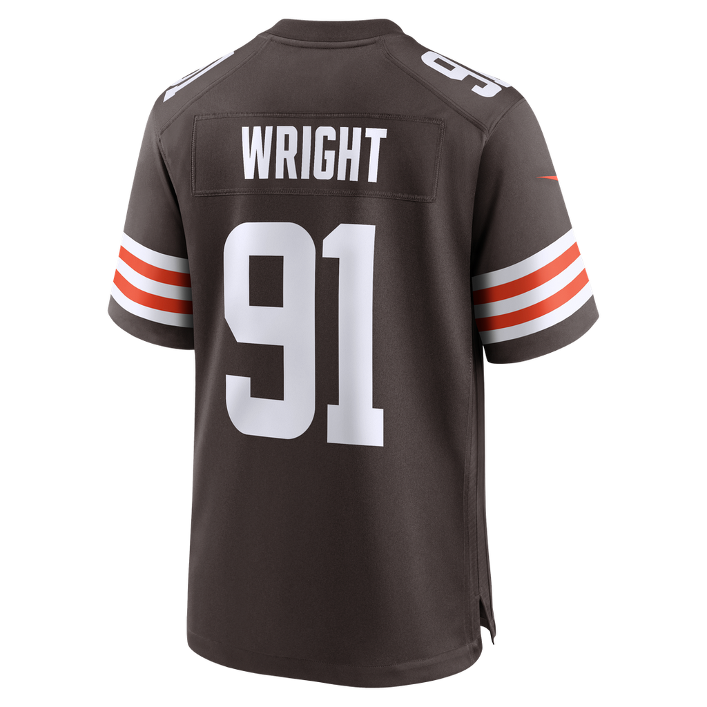 Alex Wright Cleveland Browns Nike Team Game Jersey - Brown Official NFL Team Apparel Football Fan Gear