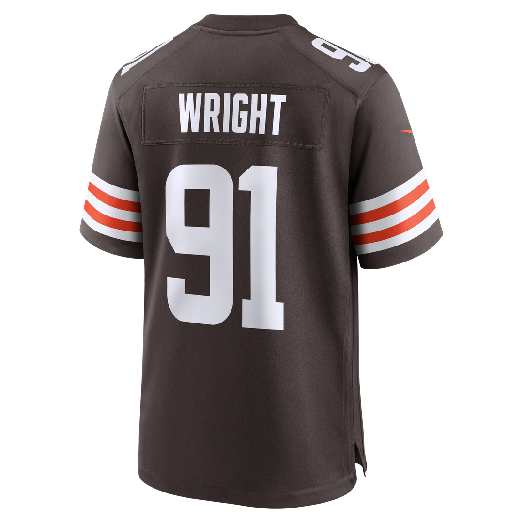 Alex Wright Cleveland Browns Nike Team Game Jersey - Brown Official NFL Team Apparel Football Fan Gear