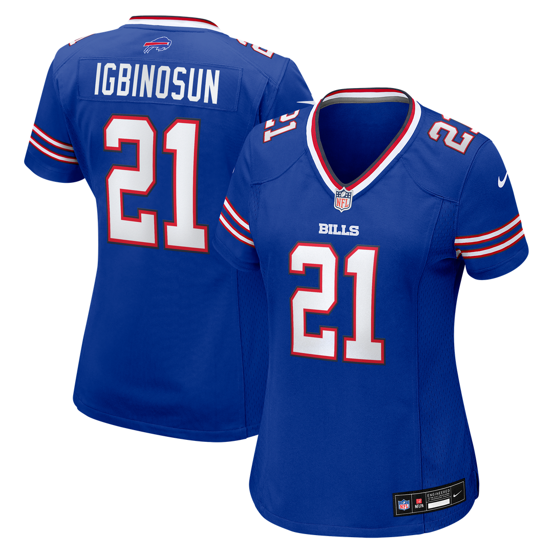 Davison Igbinosun Buffalo Bills Nike Women's Team Game Jersey - Royal Official NFL Team Apparel Football Fan Gear