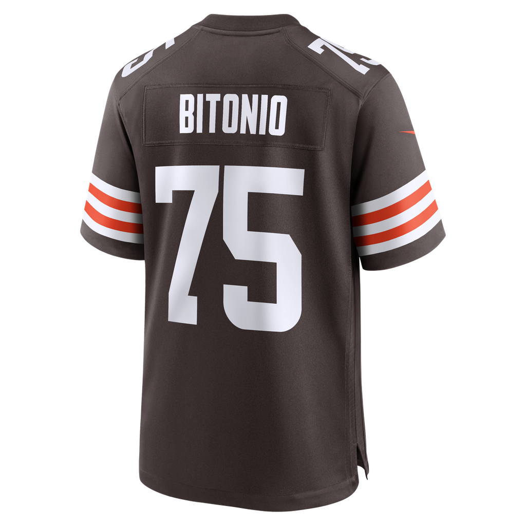 Joel Bitonio Cleveland Browns Nike Game Jersey - Brown Official NFL Team Apparel Football Fan Gear