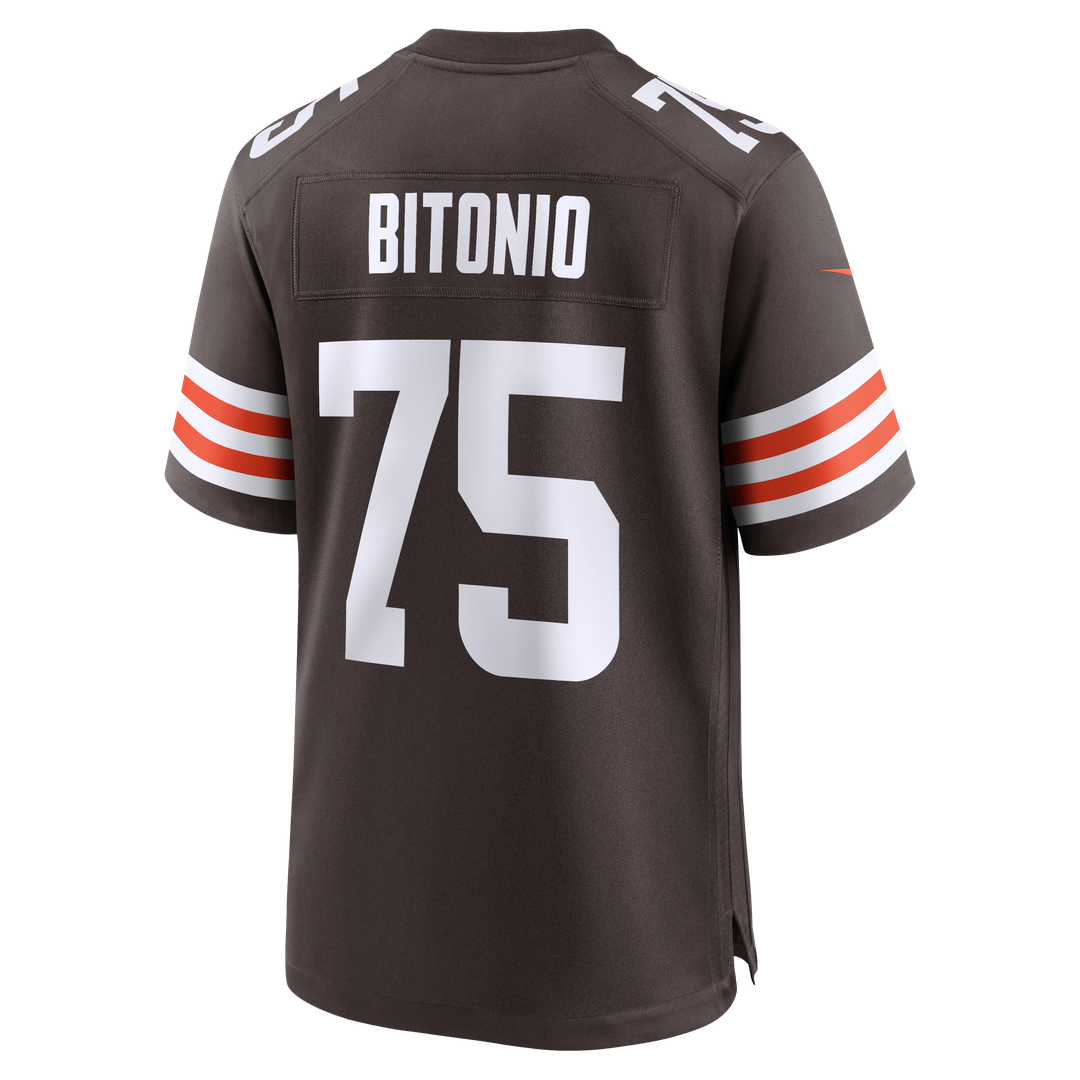 Joel Bitonio Cleveland Browns Nike Game Jersey - Brown Official NFL Team Apparel Football Fan Gear