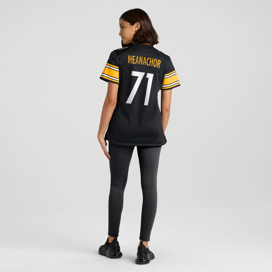 Max Iheanachor Pittsburgh Steelers Nike Women's Team Game Jersey - Black Official NFL Team Apparel Football Fan Gear