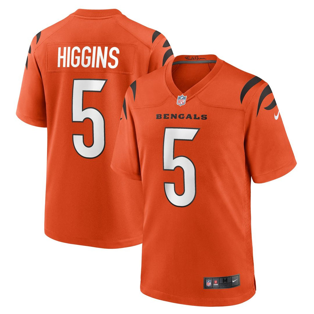 Tee Higgins Cincinnati Bengals Nike Alternate Game Jersey - Orange Official NFL Team Apparel Football Fan Gear