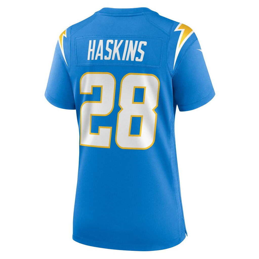 Hassan Haskins Los Angeles Chargers Nike Women's Game Jersey - Powder Blue Official NFL Team Apparel Football Fan Gear