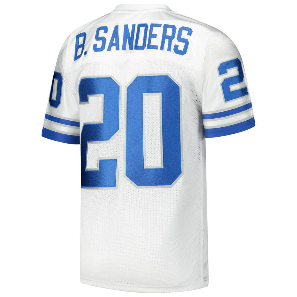 Barry Sanders Detroit Lions 1994 Mitchell & Ness Authentic Throwback Retired Player Jersey - White Official NFL Team Apparel Football Fan Gear