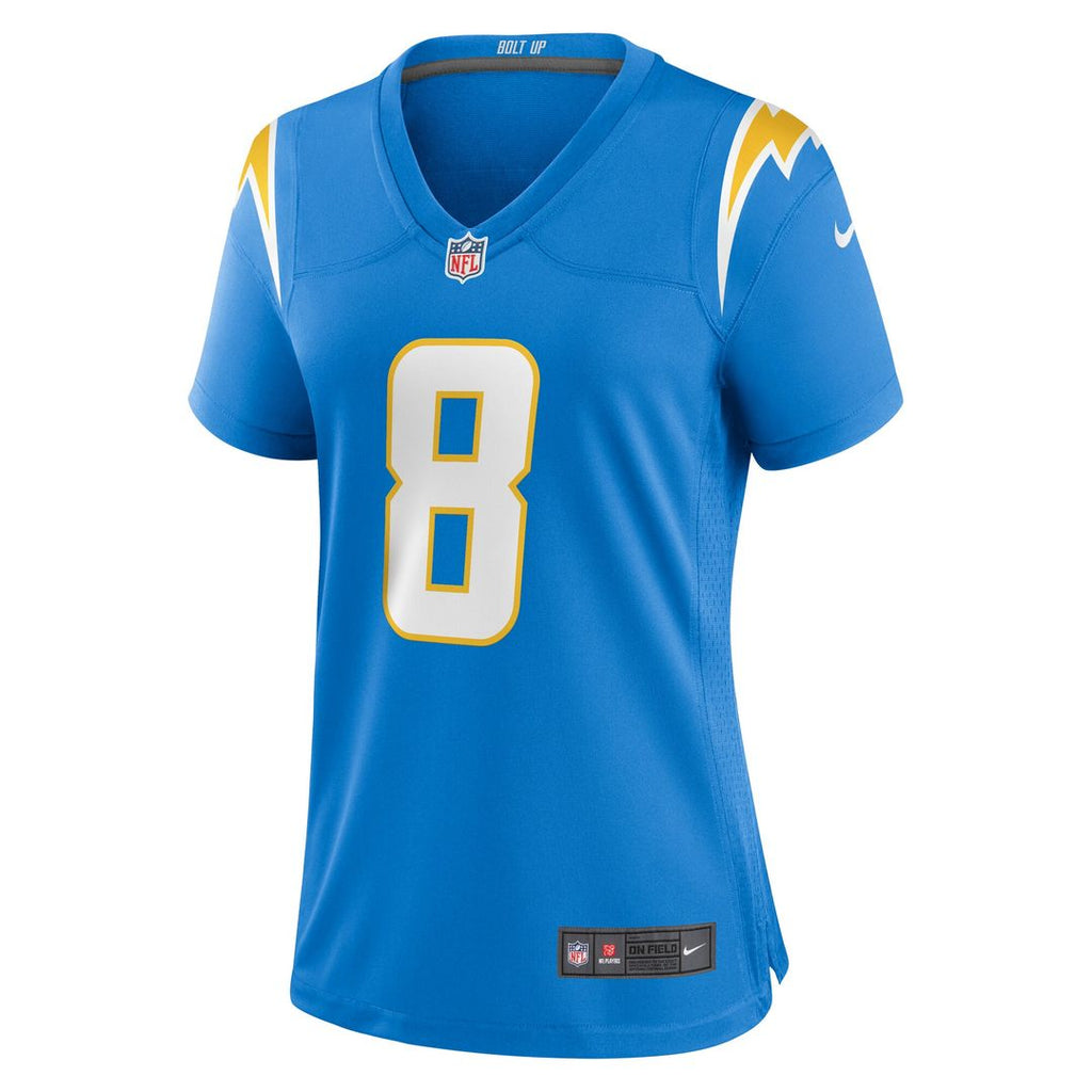 Max Duggan Los Angeles Chargers Nike Women's Team Game Jersey - Powder Blue Official NFL Team Apparel Football Fan Gear