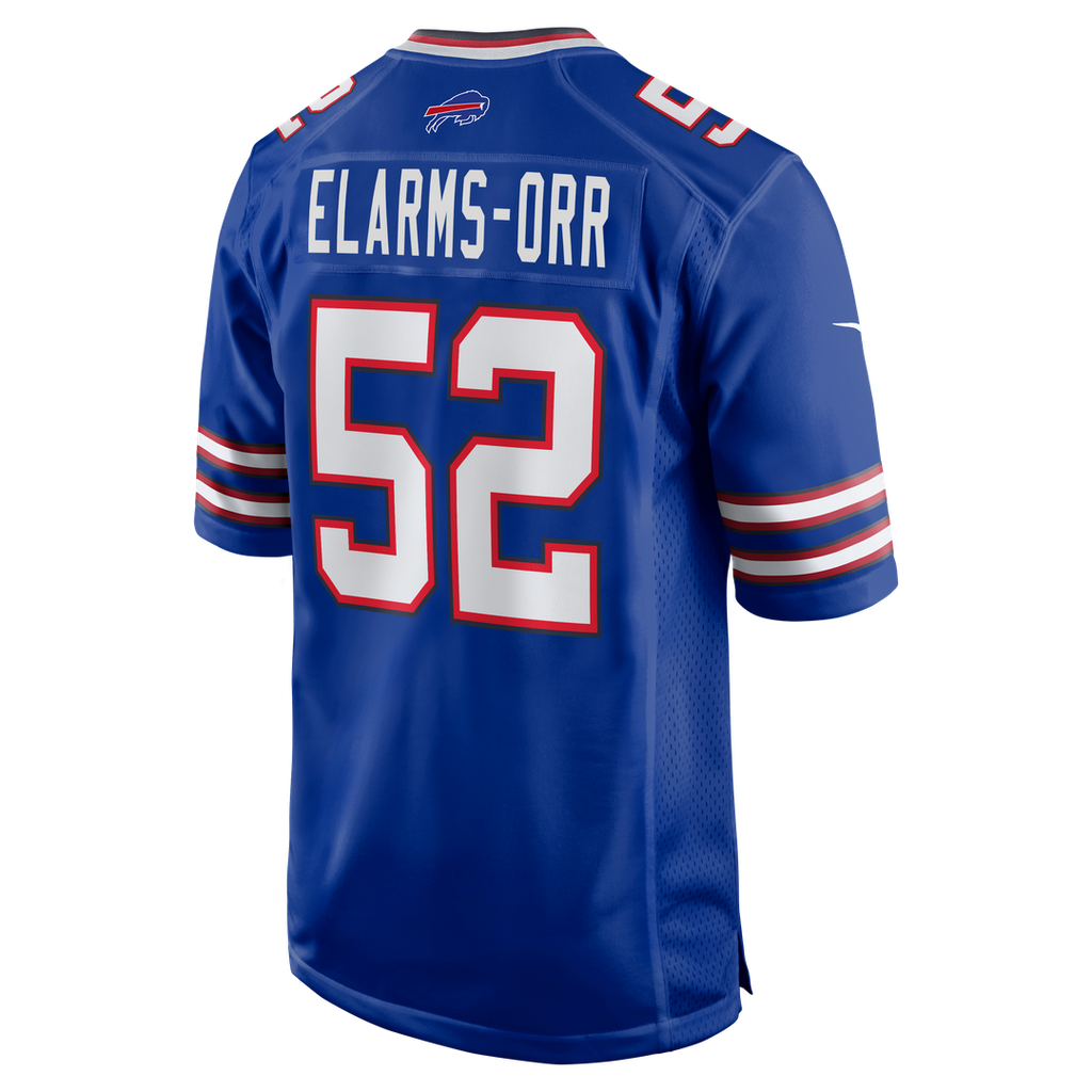 Kaleb Elarms-Orr Buffalo Bills Nike Team Game Jersey - Royal Official NFL Team Apparel Football Fan Gear