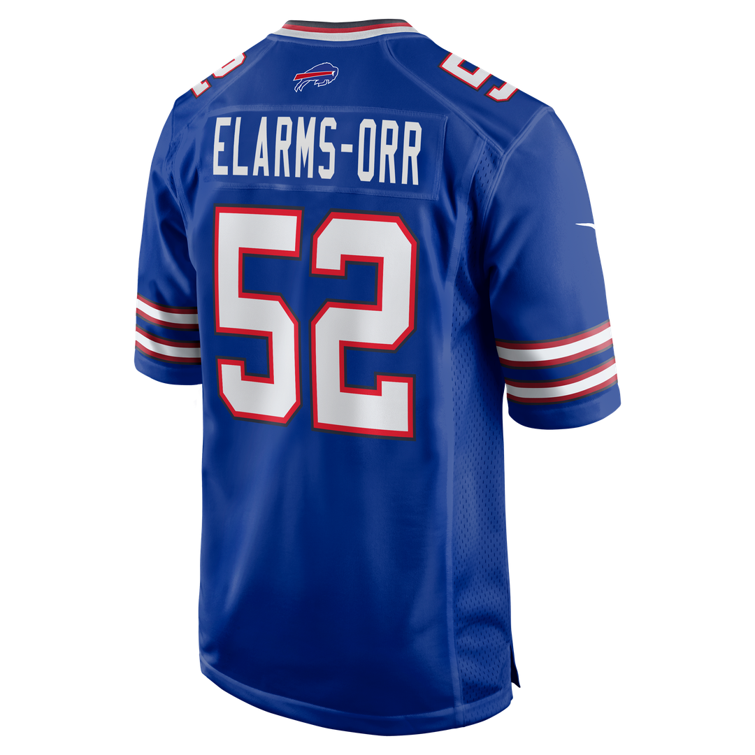 Kaleb Elarms-Orr Buffalo Bills Nike Team Game Jersey - Royal Official NFL Team Apparel Football Fan Gear