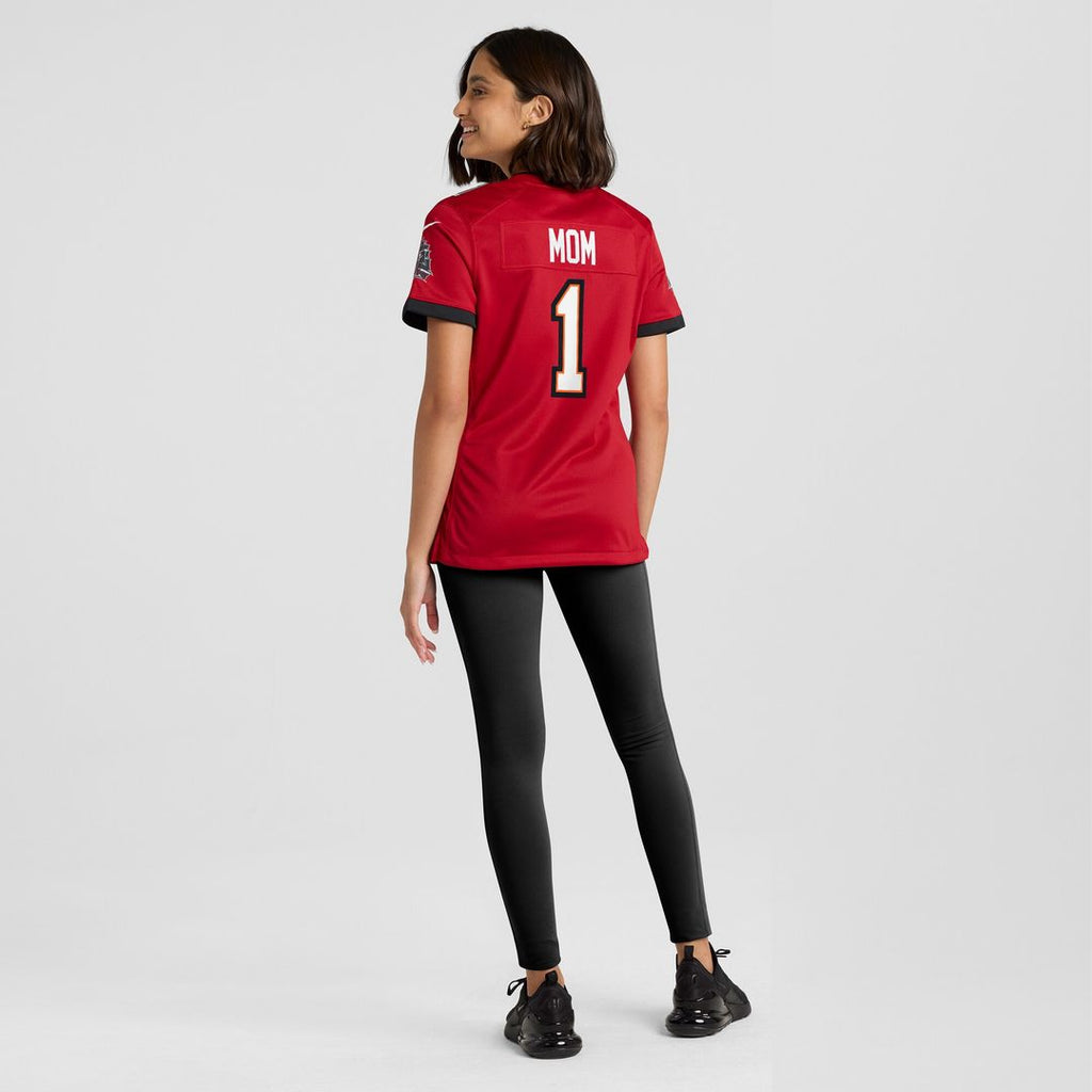 Number 1 Mom Tampa Bay Buccaneers Nike Women's Game Jersey - Red Official NFL Team Apparel Football Fan Gear