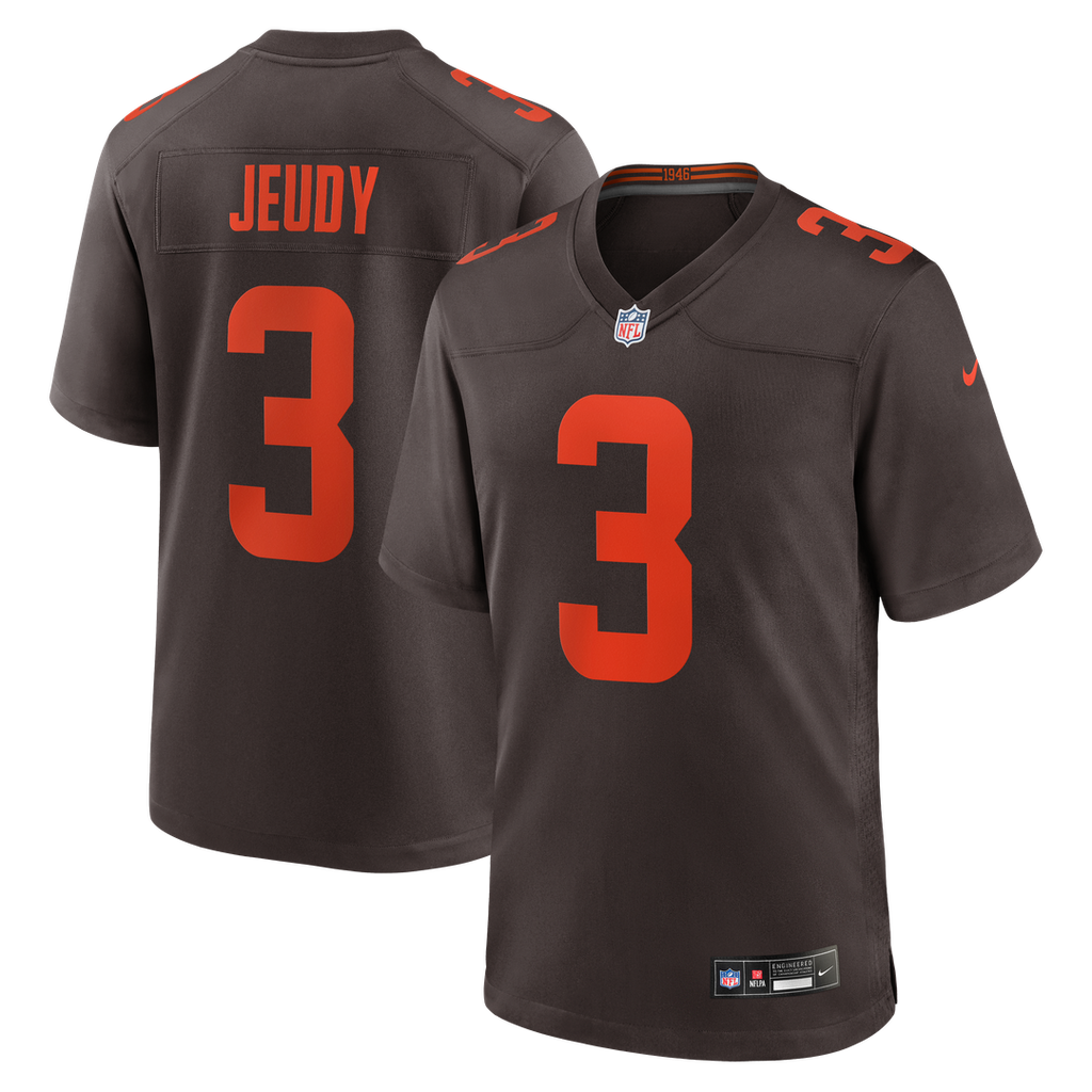Jerry Jeudy Cleveland Browns Nike Alpha Dawg Game Jersey - Brown Official NFL Team Apparel Football Fan Gear