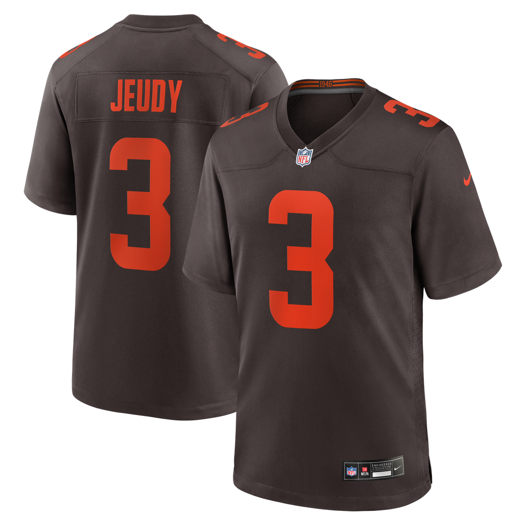 Jerry Jeudy Cleveland Browns Nike Alpha Dawg Game Jersey - Brown Official NFL Team Apparel Football Fan Gear