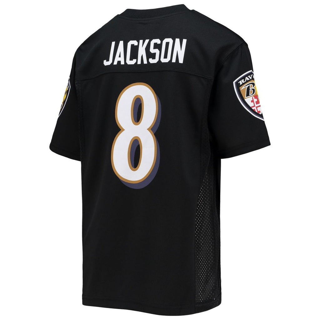 Lamar Jackson Baltimore Ravens Youth Replica Player Jersey - Black Official NFL Team Apparel Football Fan Gear