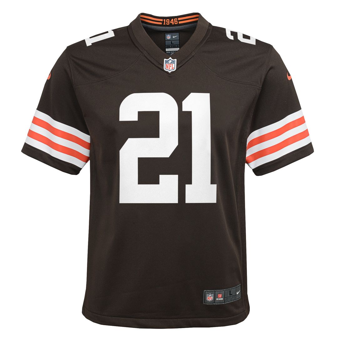 Denzel Ward Cleveland Browns Nike Youth Game Jersey - Brown Official NFL Team Apparel Football Fan Gear
