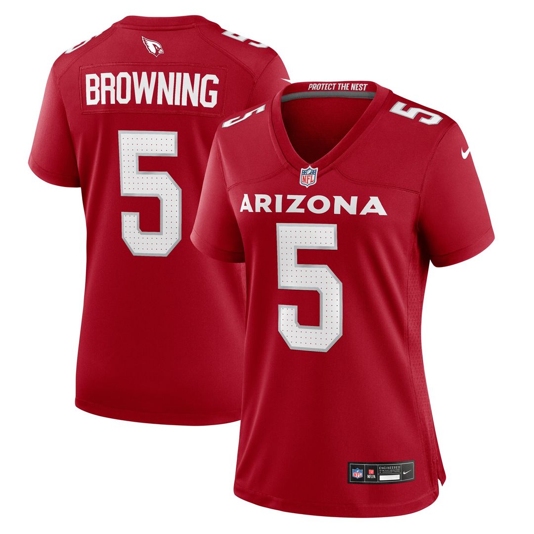 Baron Browning Arizona Cardinals Nike Women's Team Game Jersey - Cardinal Official NFL Team Apparel Football Fan Gear