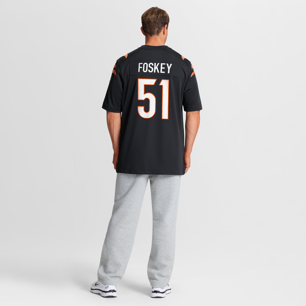 Isaiah Foskey Cincinnati Bengals Nike Team Game Jersey - Black Official NFL Team Apparel Football Fan Gear