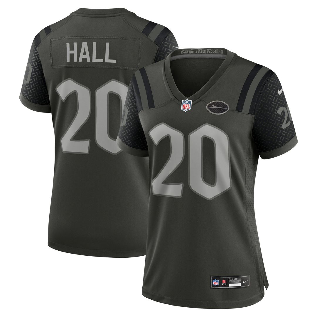 Breece Hall New York Jets Nike Women's 2025 Rivalries Collection Game Jersey - Gotham Green Official NFL Team Apparel Football Fan Gear