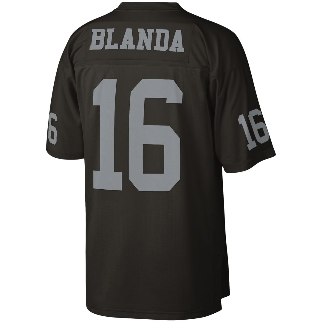 George Blanda Las Vegas Raiders Mitchell & Ness Legacy Replica Jersey - Black Official NFL Team Apparel Football Fan Gear
