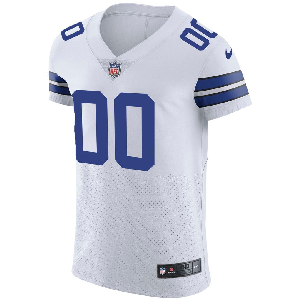 Dallas Cowboys Nike Vapor Untouchable Custom Elite Jersey - White Official NFL Team Apparel Football Fan Gear