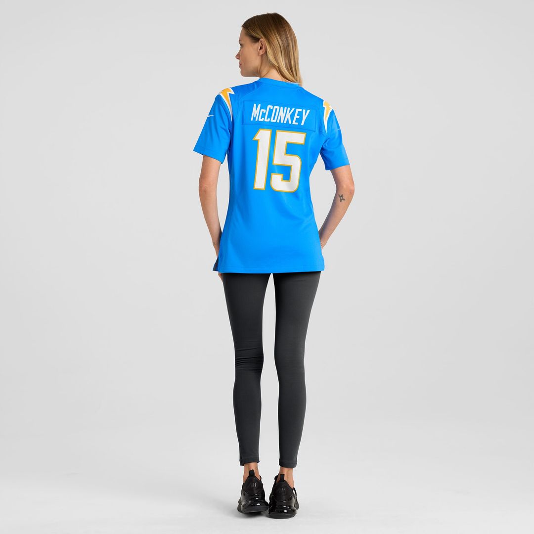 Ladd McConkey Los Angeles Chargers Nike Women's Game Jersey - Powder Blue Official NFL Team Apparel Football Fan Gear